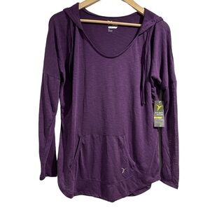 Old navy purple hoodie light weight shirt drawstring kangaroo pocket front small